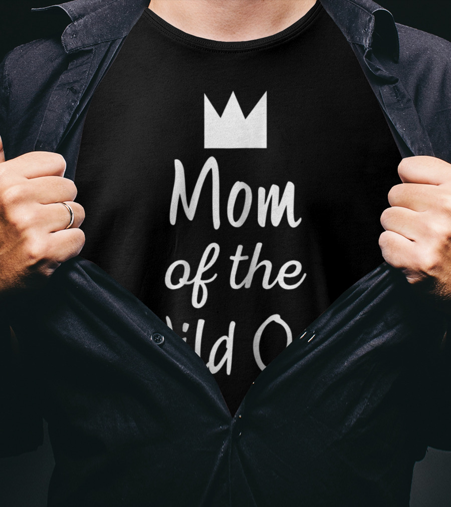 Mom Of The Wild One Crown Mothership Pregnant T-Shirt