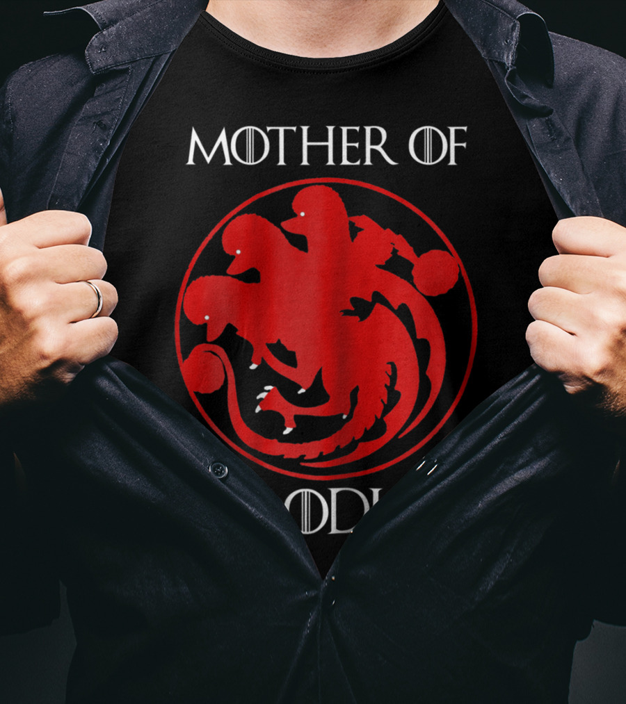 Mother Of Poodles Poodle Mom Game Of Thrones Targaryen T-Shirt