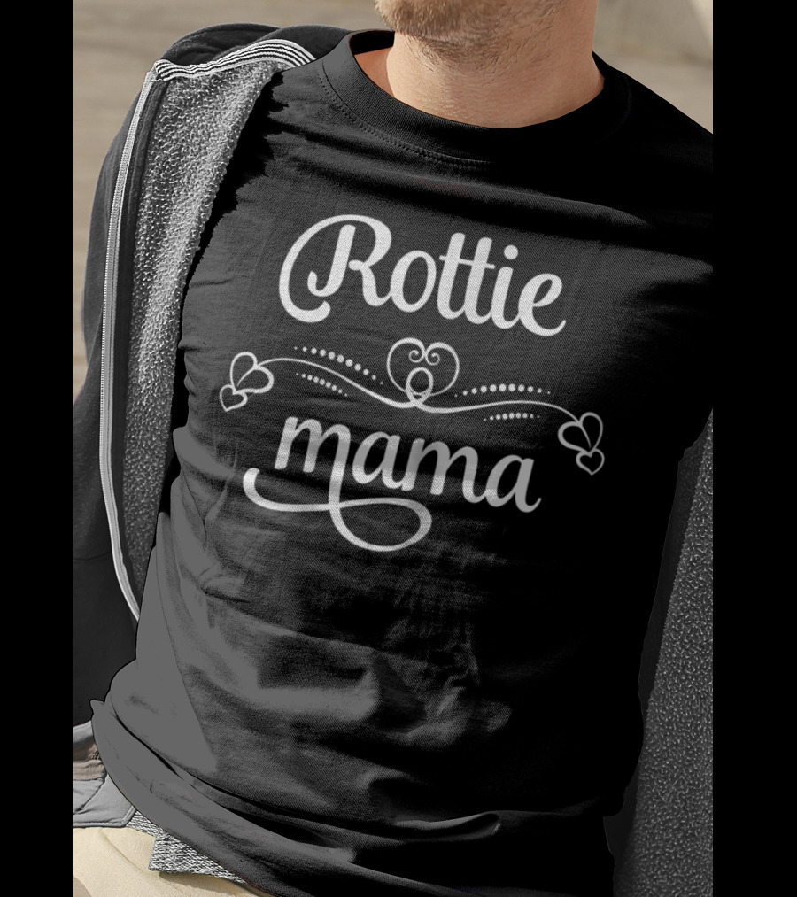 Rottie Mama Funny Rottweiler Dog Mom T-Shirt