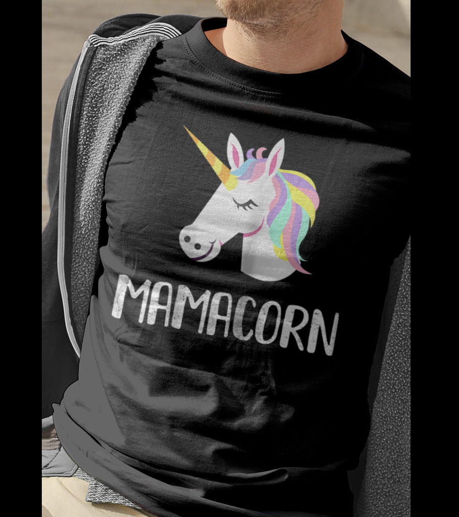 Mamacorn Unicorn Mom And Baby Mama T-Shirt
