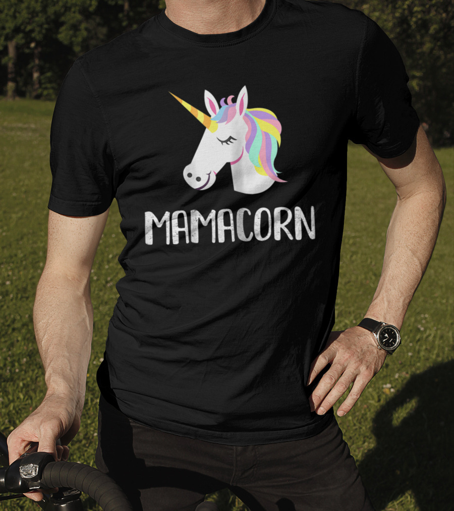 Mamacorn Unicorn Mom And Baby Mama T-Shirt