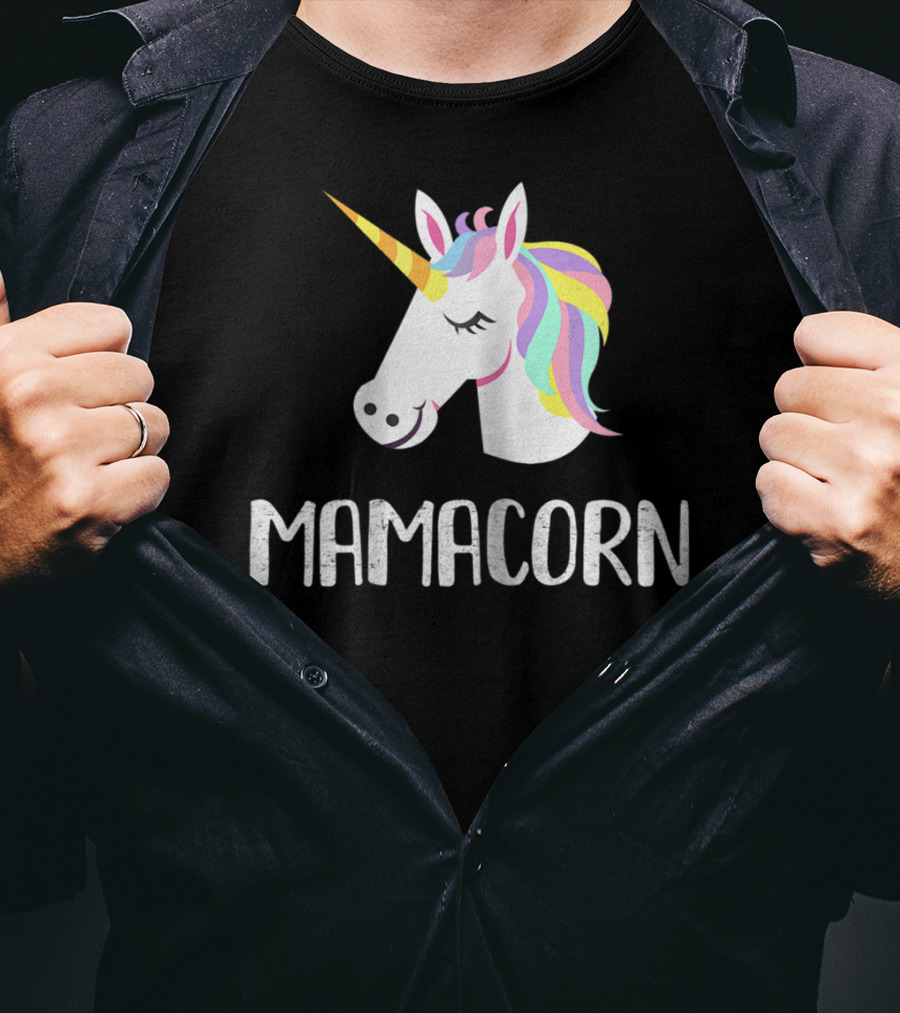 Mamacorn Unicorn Mom And Baby Mama T-Shirt