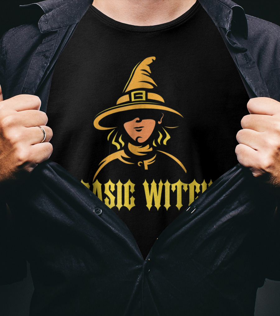 Basic Witch Hat Illustration Halloween T-Shirt