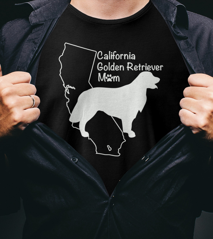 California Golden Retriever Mom T-Shirt