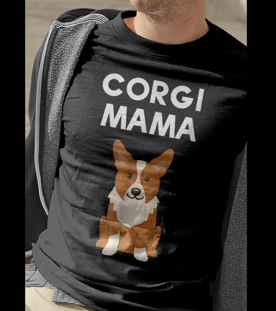 Corgi Mama Corgi Lover Cute Corgi Mom T-Shirt