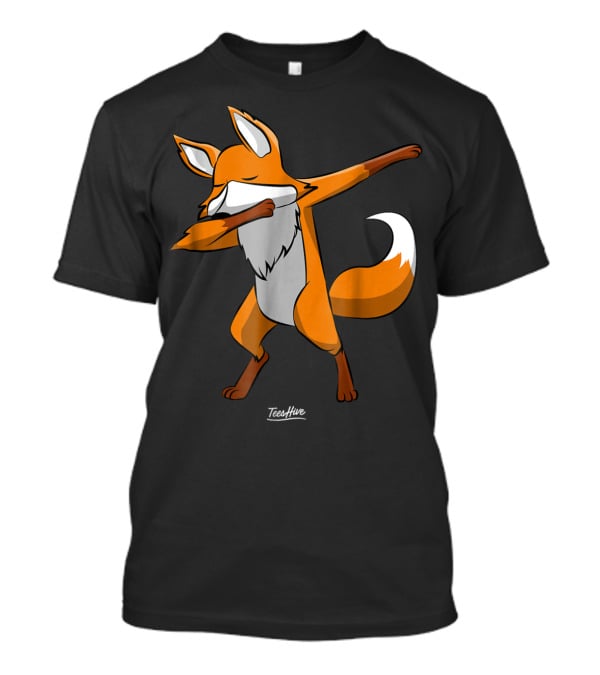 Dabbing Fox Dab Red Fox Animal Fox Mom Funny Fox Lover TeeHive T-Shirt