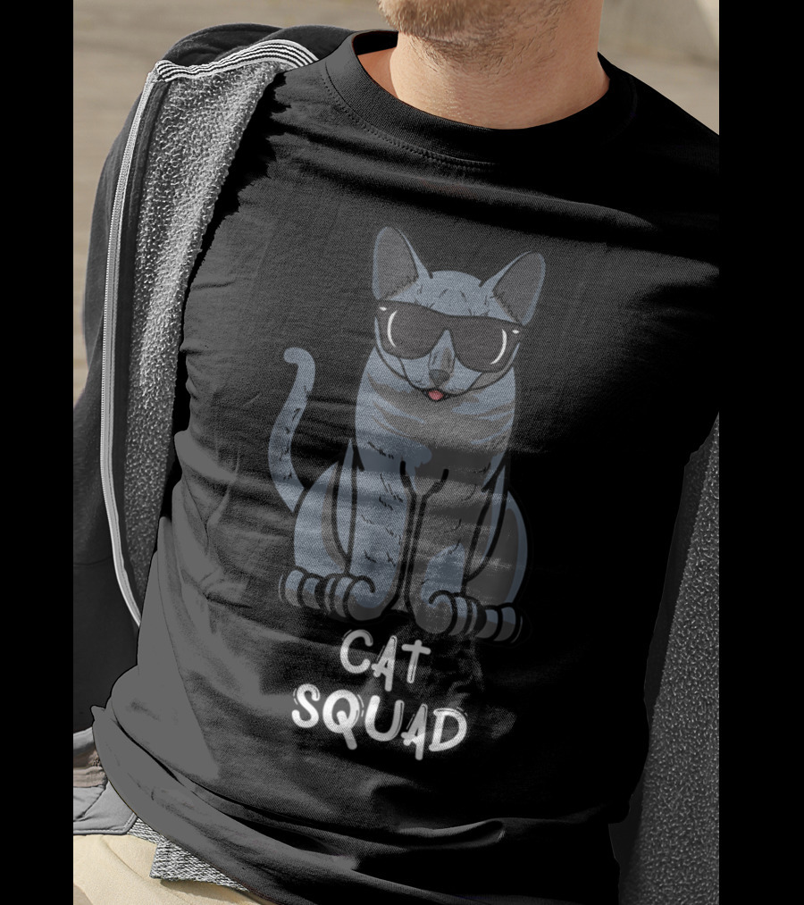Cat Squad Blue Squad Cat Mom Lover T-Shirt