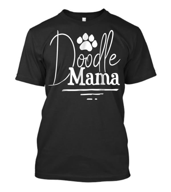 Doodle Mama Cute GoldenDoodle Labradoodle Paw Prints T-Shirt