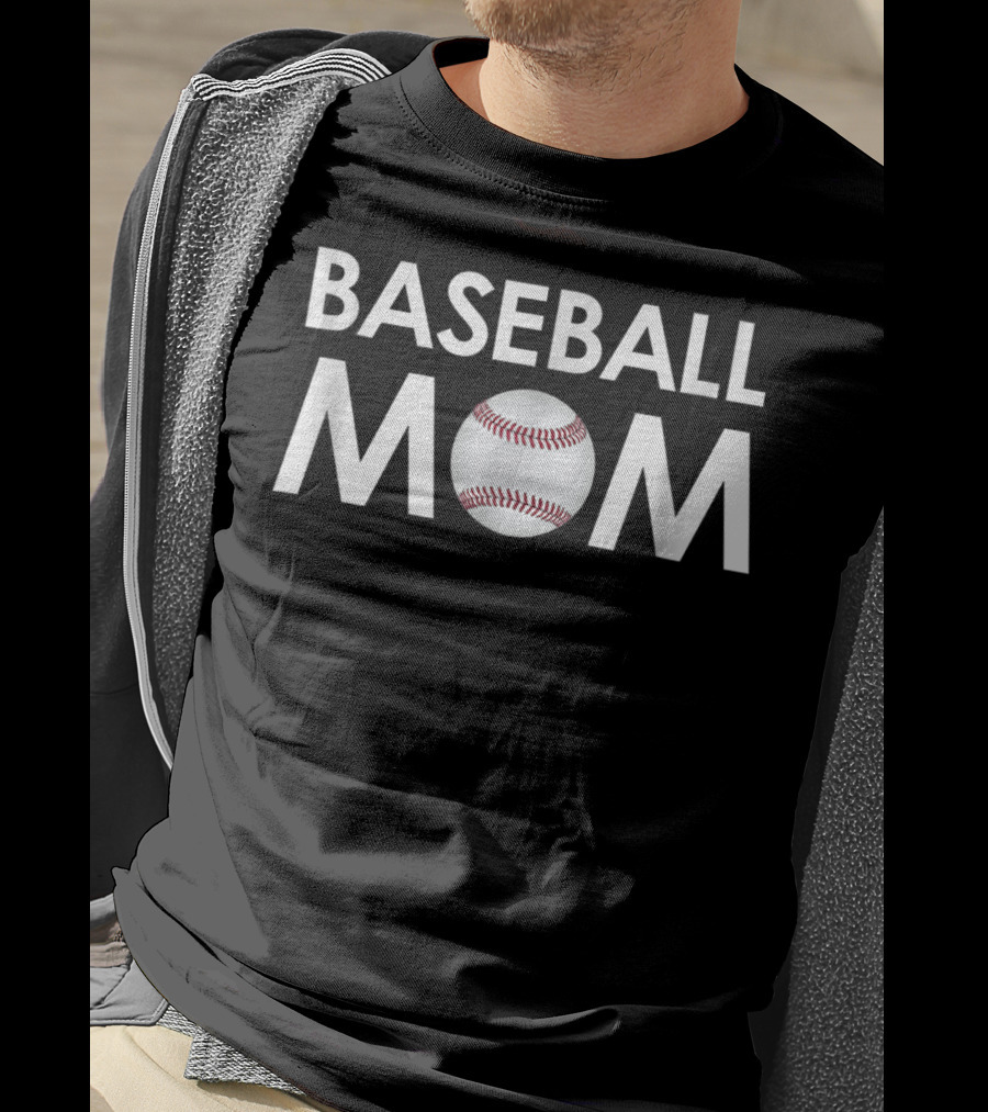 Baseball Mom Women Softball Mother Funny80 Sports Enthusiast T-Shirt