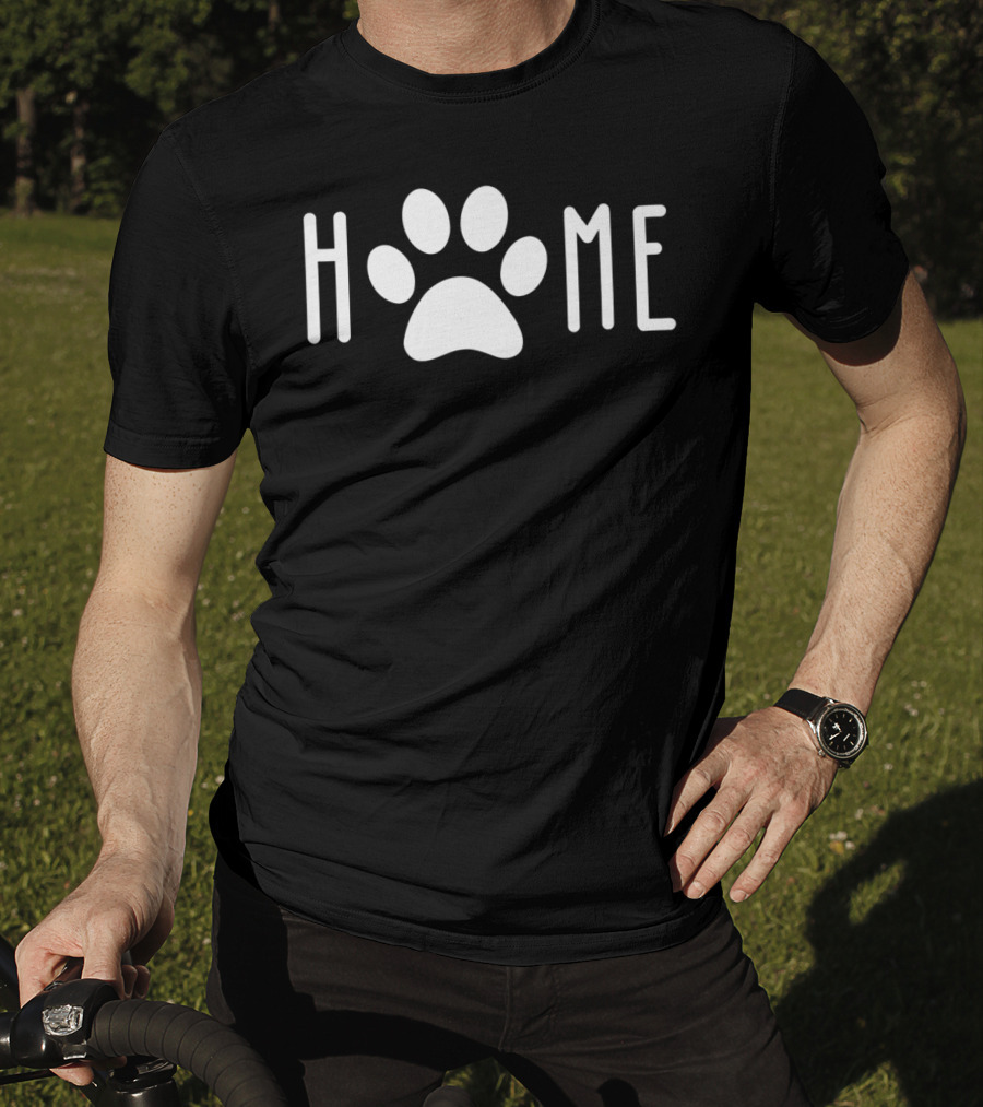 Home Paw Print Dog Mom Dad Pet Owner T-Shirt