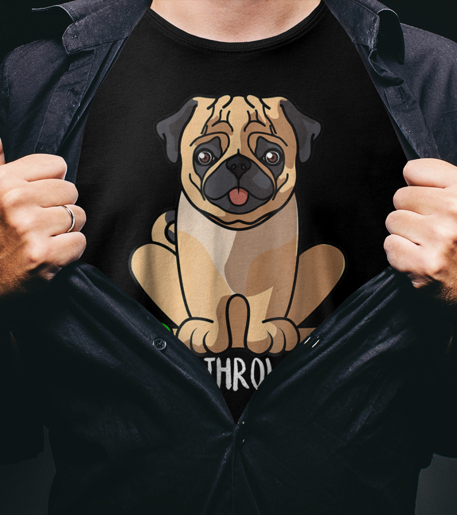 Just Throw It Pug Cute Dog Owner Playful Pet Fun T-Shirt