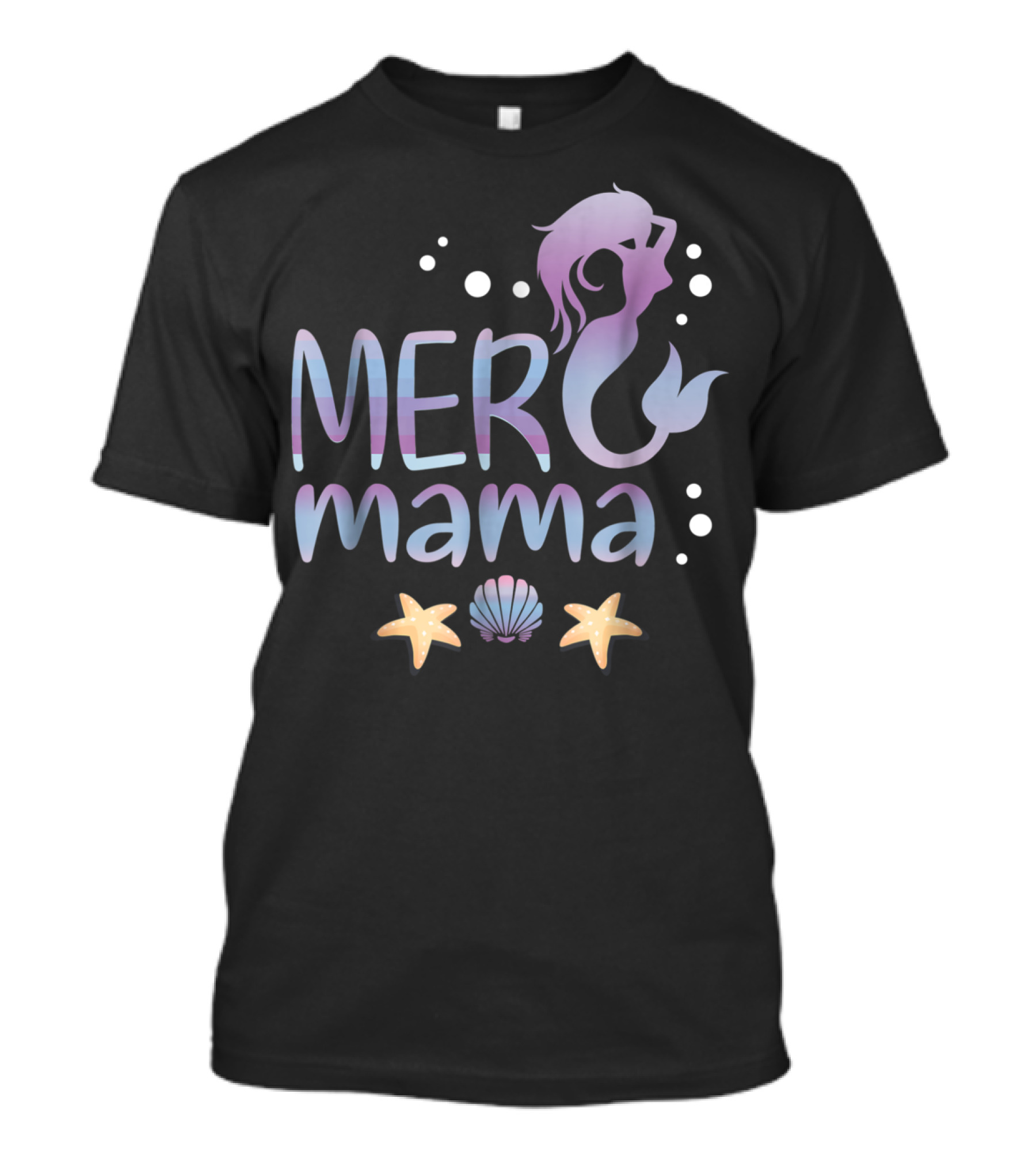 MER Mama Mermaid Birthday Party Mom T-Shirt