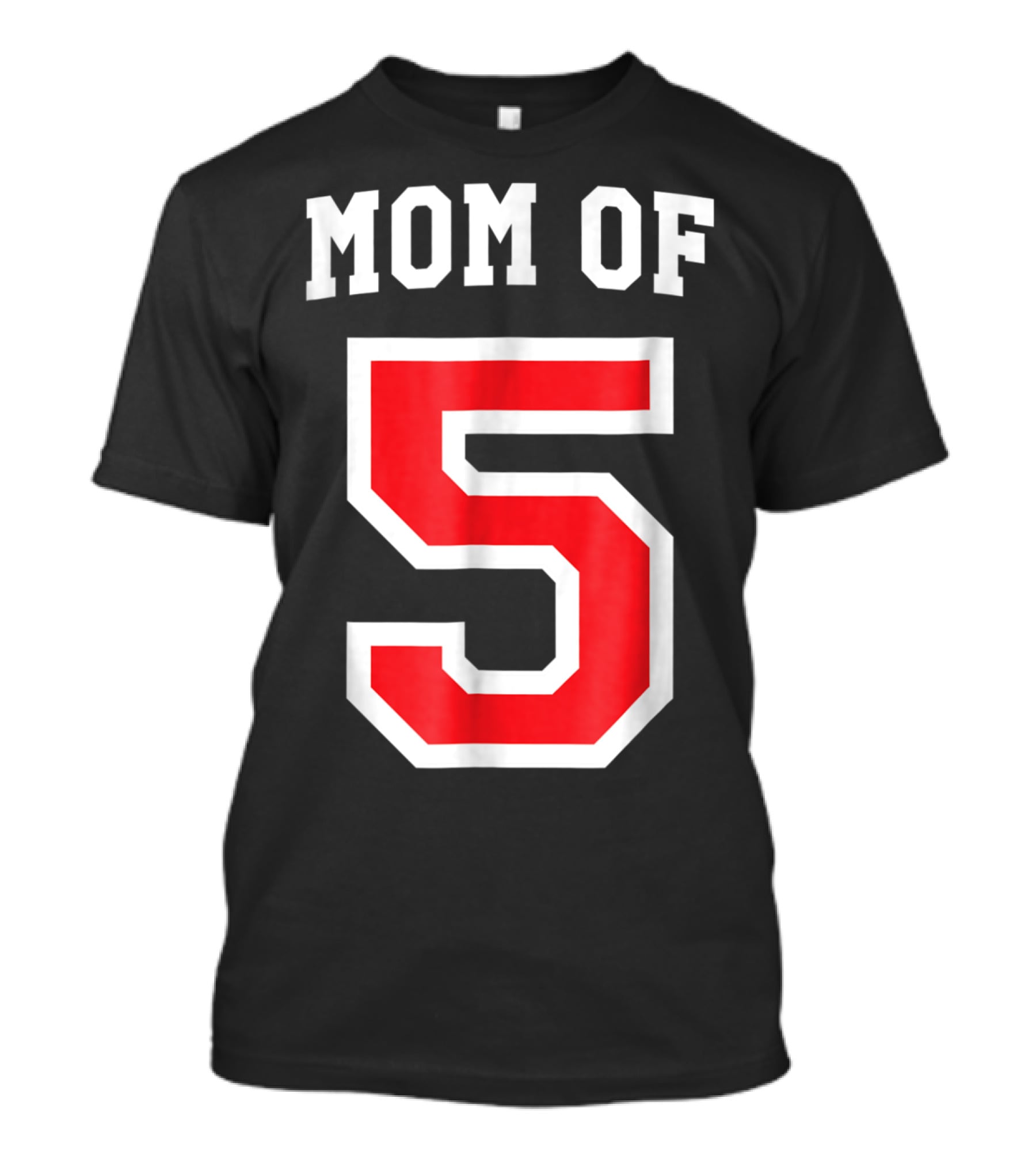 Mom Of 5 Baseball Jersey T-Shirt