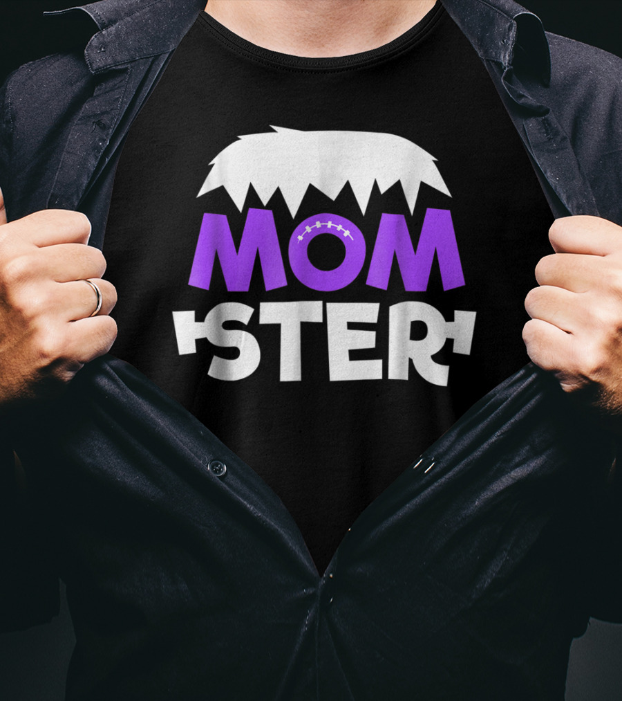 Momster Momster Funny Mom Frankenstein Hair And Stitches T-Shirt