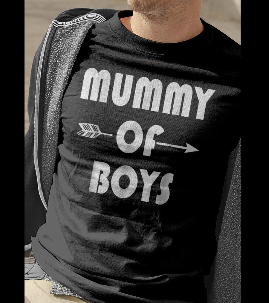 Mummy Of Boys Arrow Motif T-Shirt