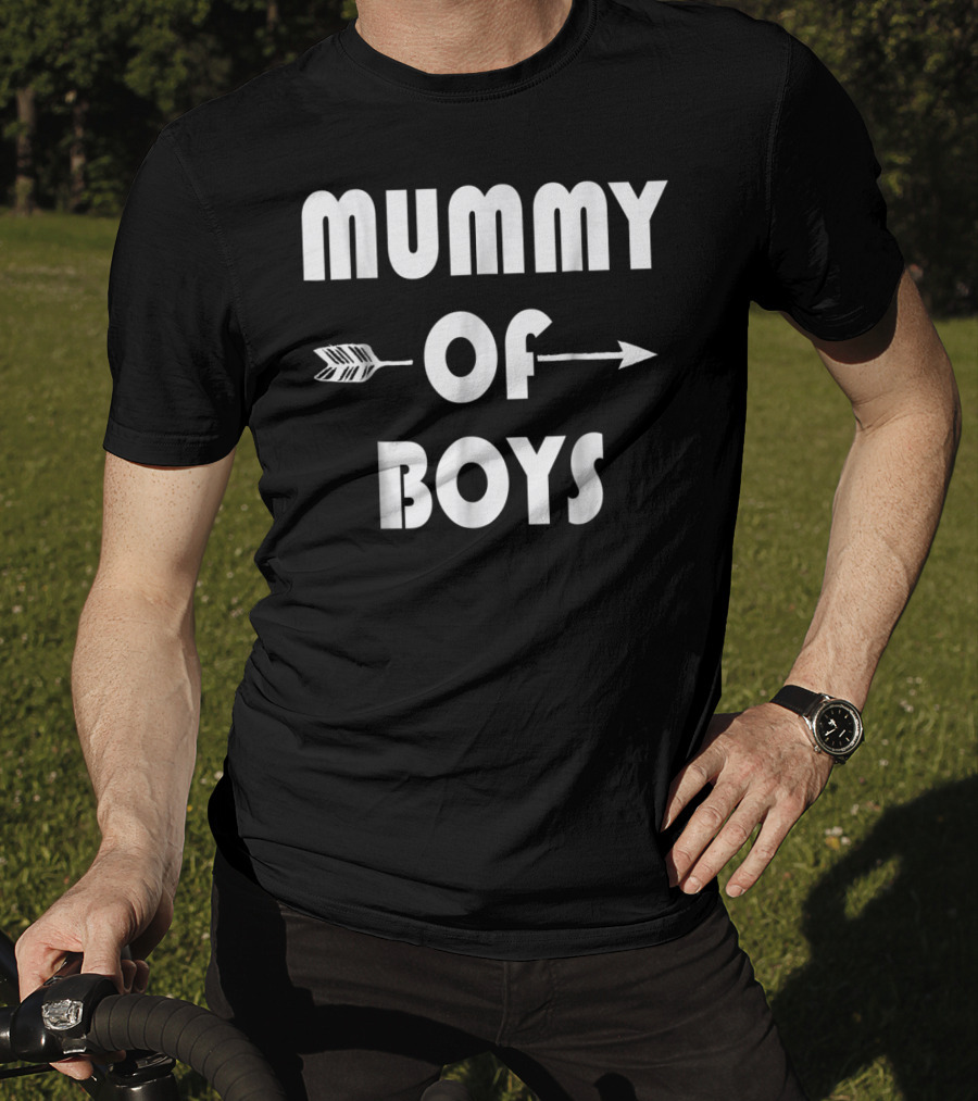Mummy Of Boys Arrow Motif T-Shirt