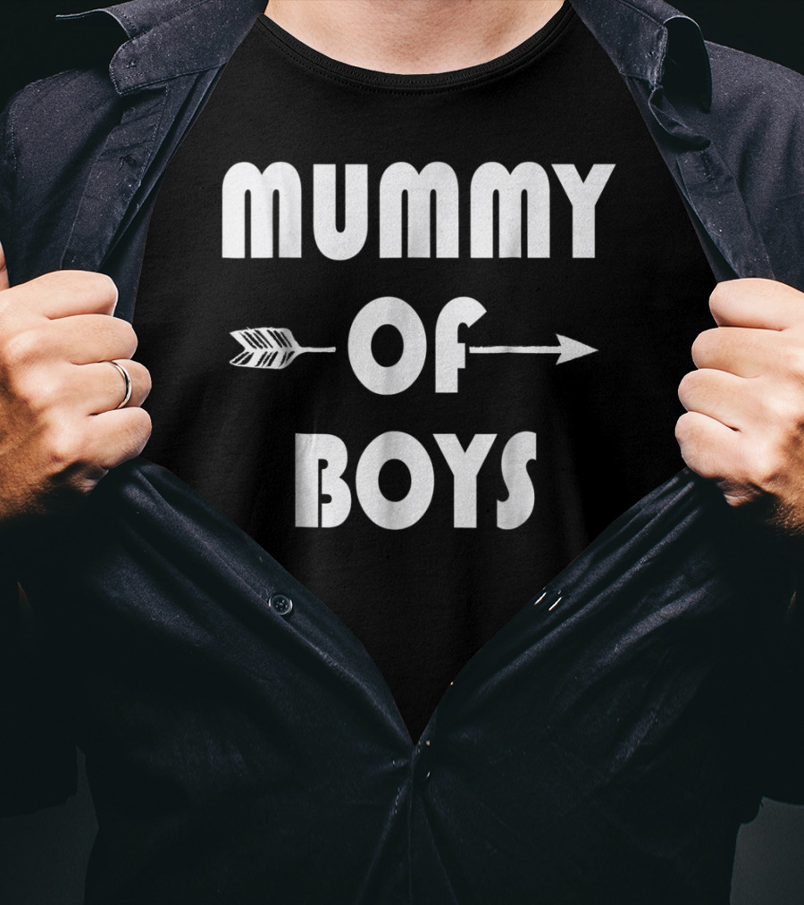 Mummy Of Boys Arrow Motif T-Shirt