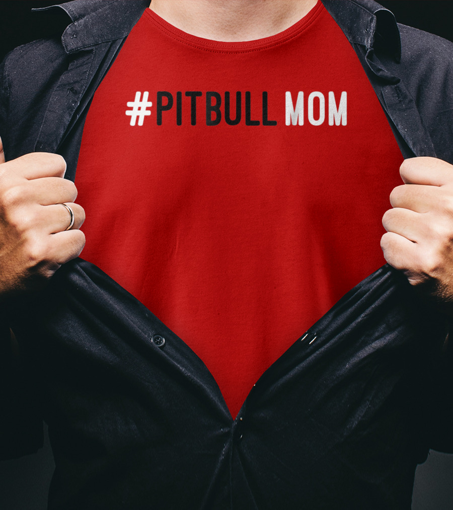 Pitbull Mom Dog Lover Animal Lover T-Shirt