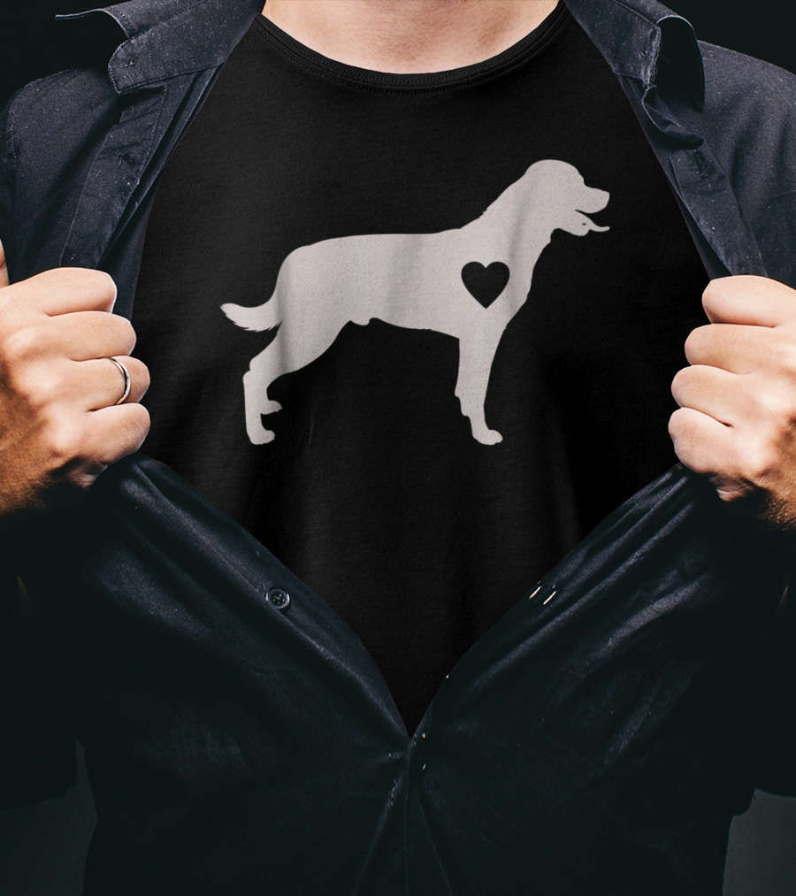 Rottweiler Heart Silhouette Dog Mom Love Idea Dog Mom92 T-Shirt