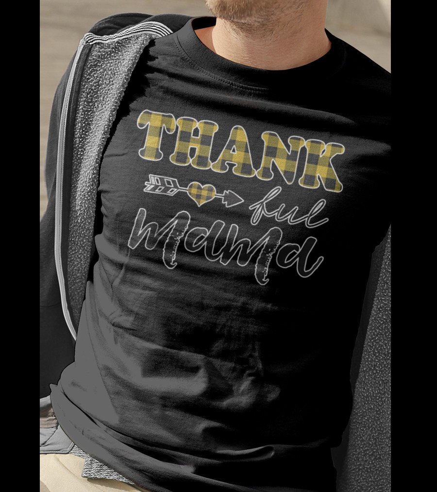 THANKful Ful Mama Arrow Heart Plaid T-Shirt
