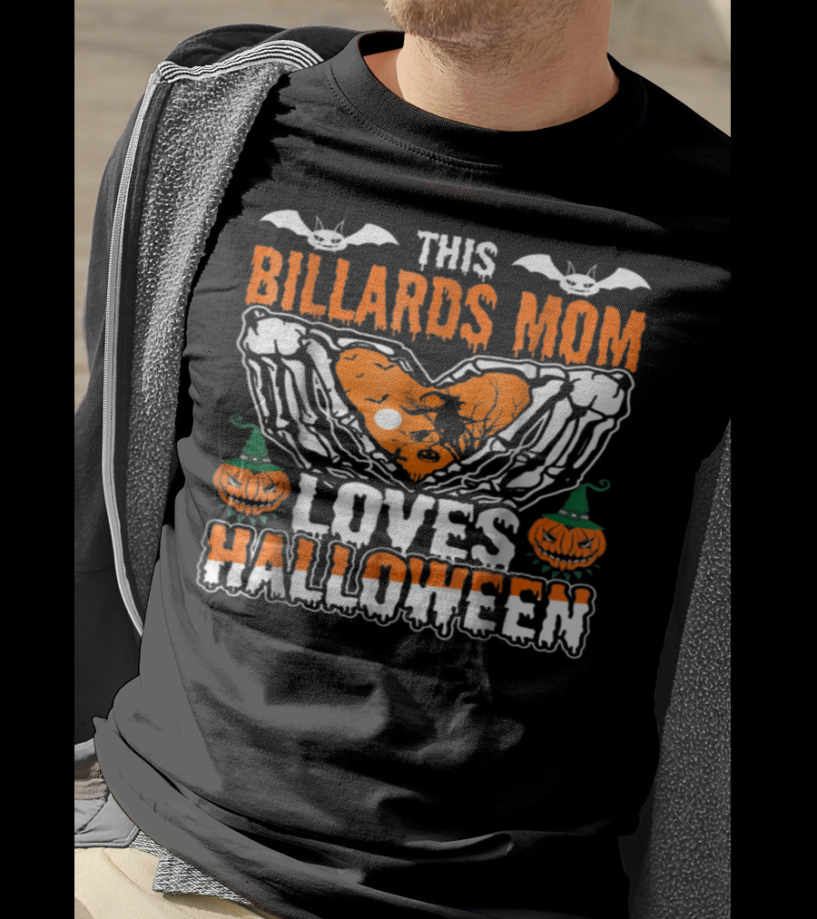 This Billards Mom Loves Halloween T-Shirt