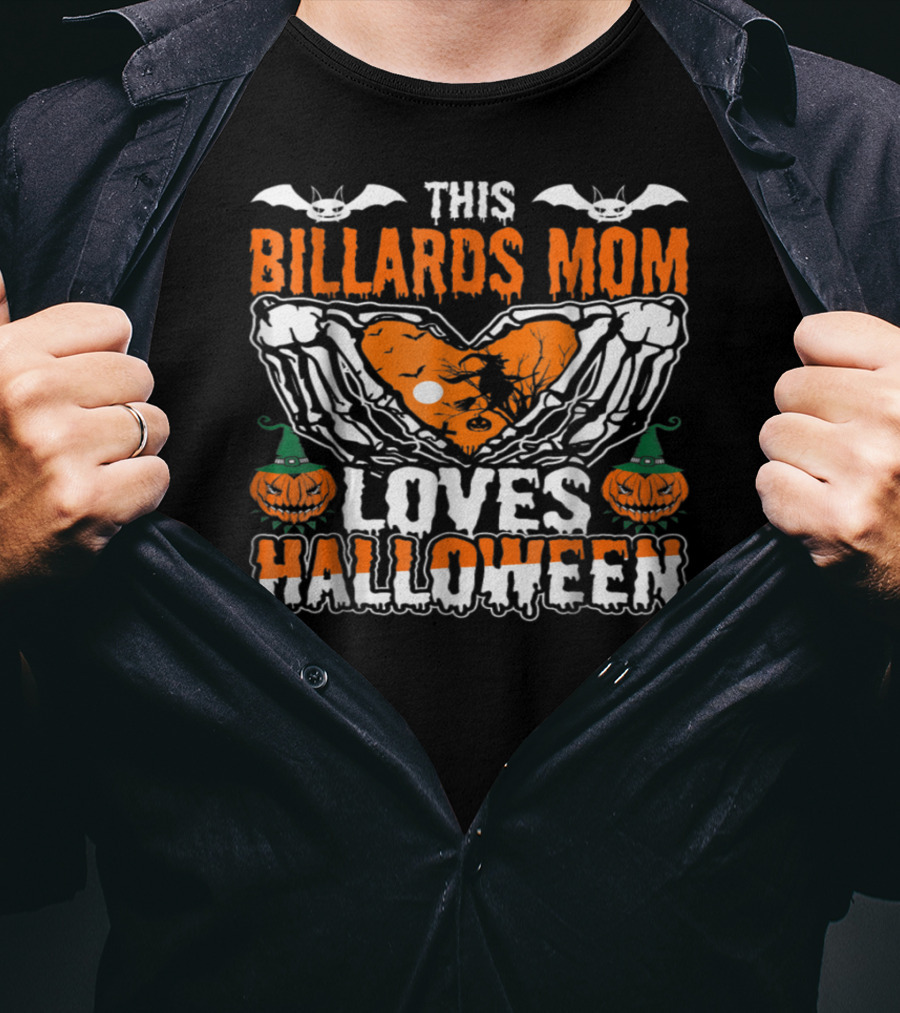 This Billards Mom Loves Halloween T-Shirt