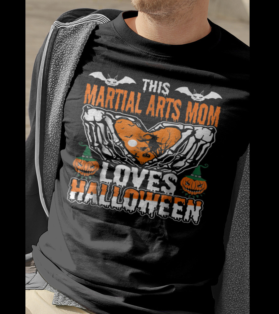 This Martial Arts Mom Loves Halloween T-Shirt