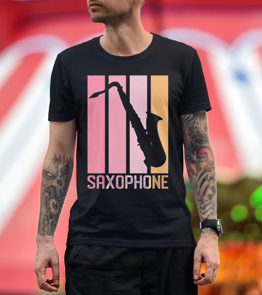 Saxophone Band Mom Marching Band School Music T-Shirt