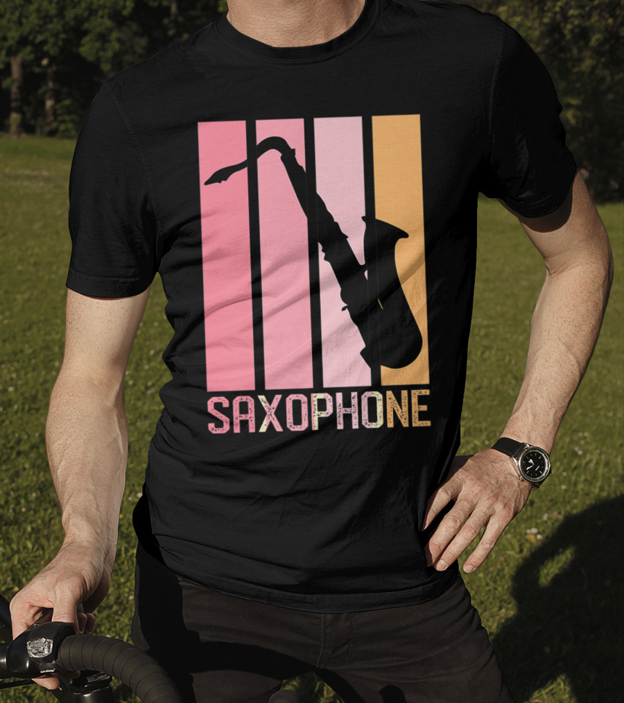 Saxophone Band Mom Marching Band School Music T-Shirt
