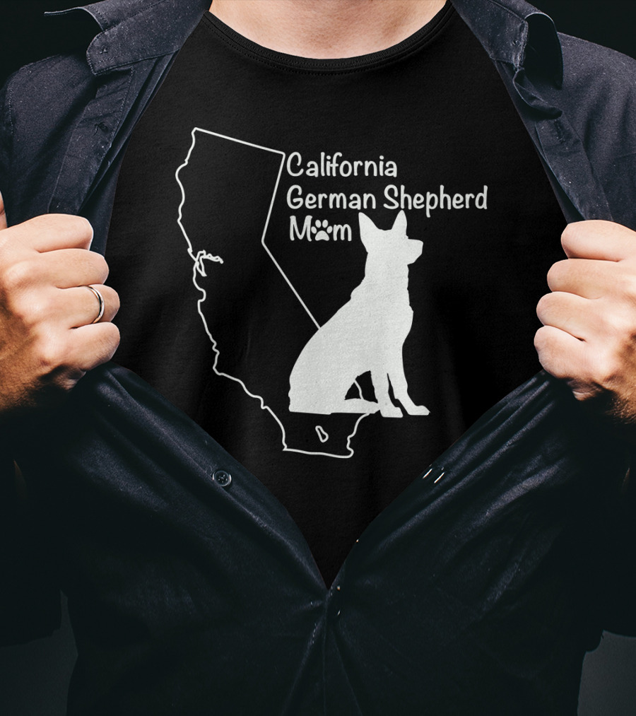 California German Shepherd Mom T-Shirt