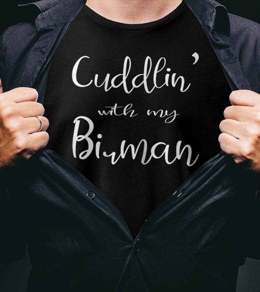 Cuddlin' With My Birman Mom Matching Cat Pajamas34 T-Shirt
