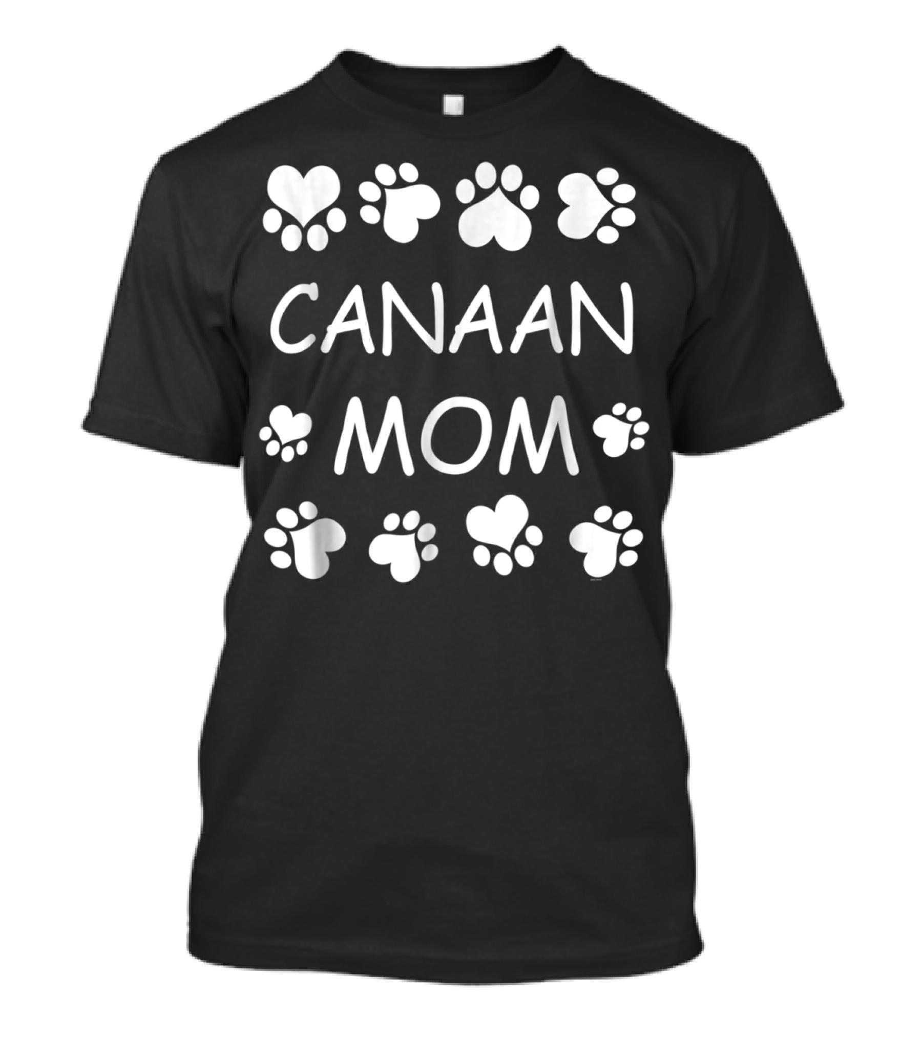Canaan Dog Mom Paw Print Lover For Christmas Birthday Celebrations T-Shirt