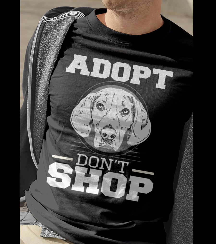 ADOPT DON'T SHOP Dog Rescue T-Shirt