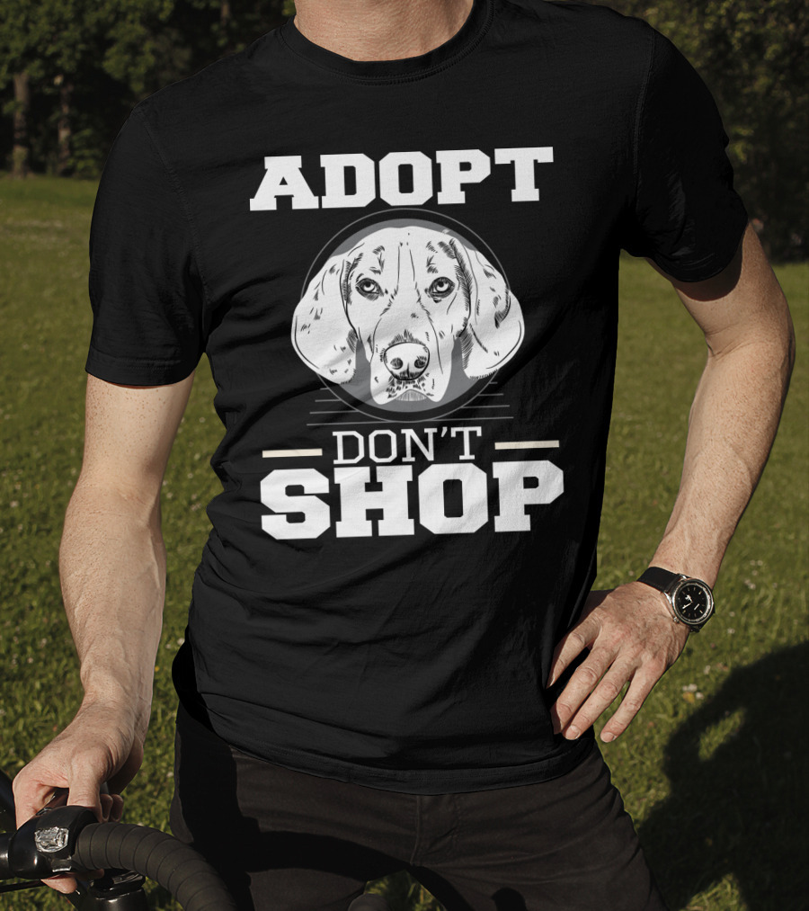 ADOPT DON'T SHOP Dog Rescue T-Shirt