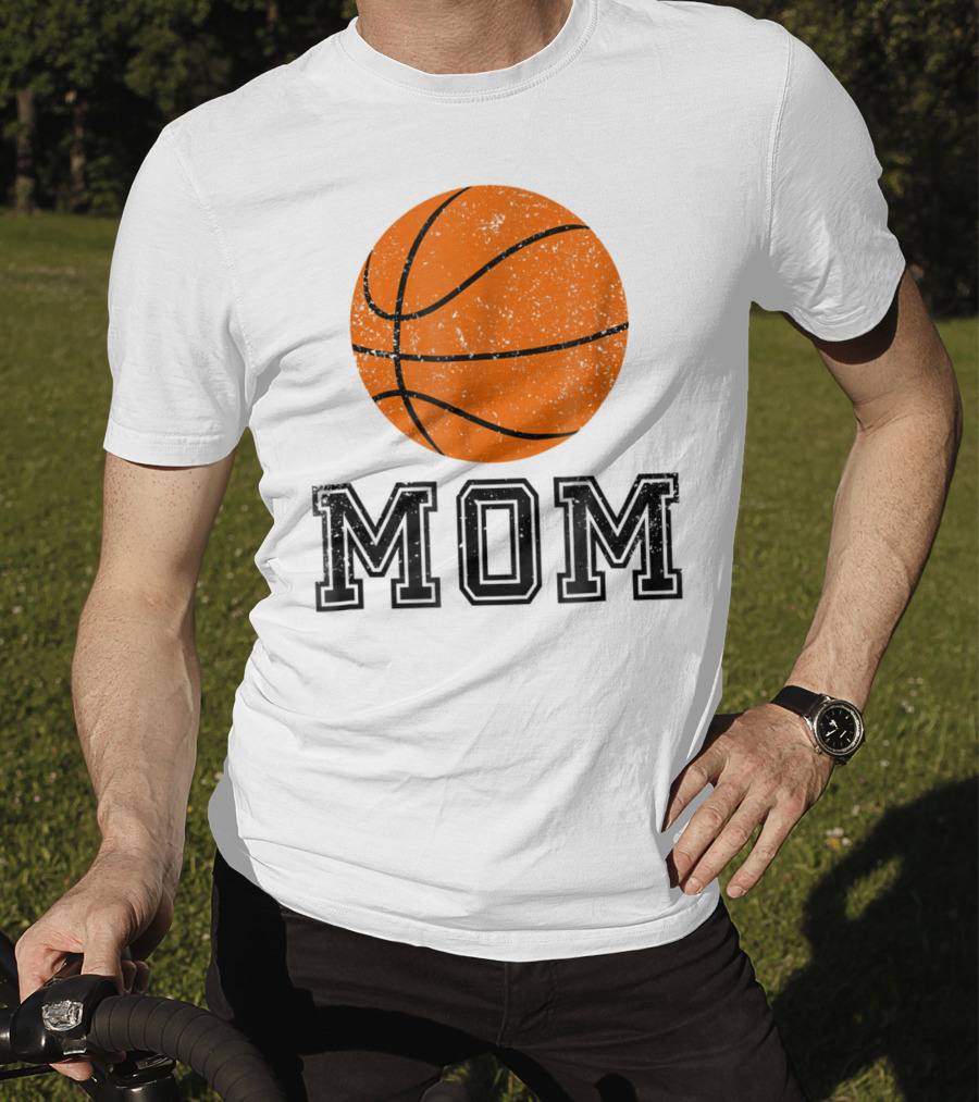 Basketball Mom Minimalist Ball MOM Mas88 T-Shirt