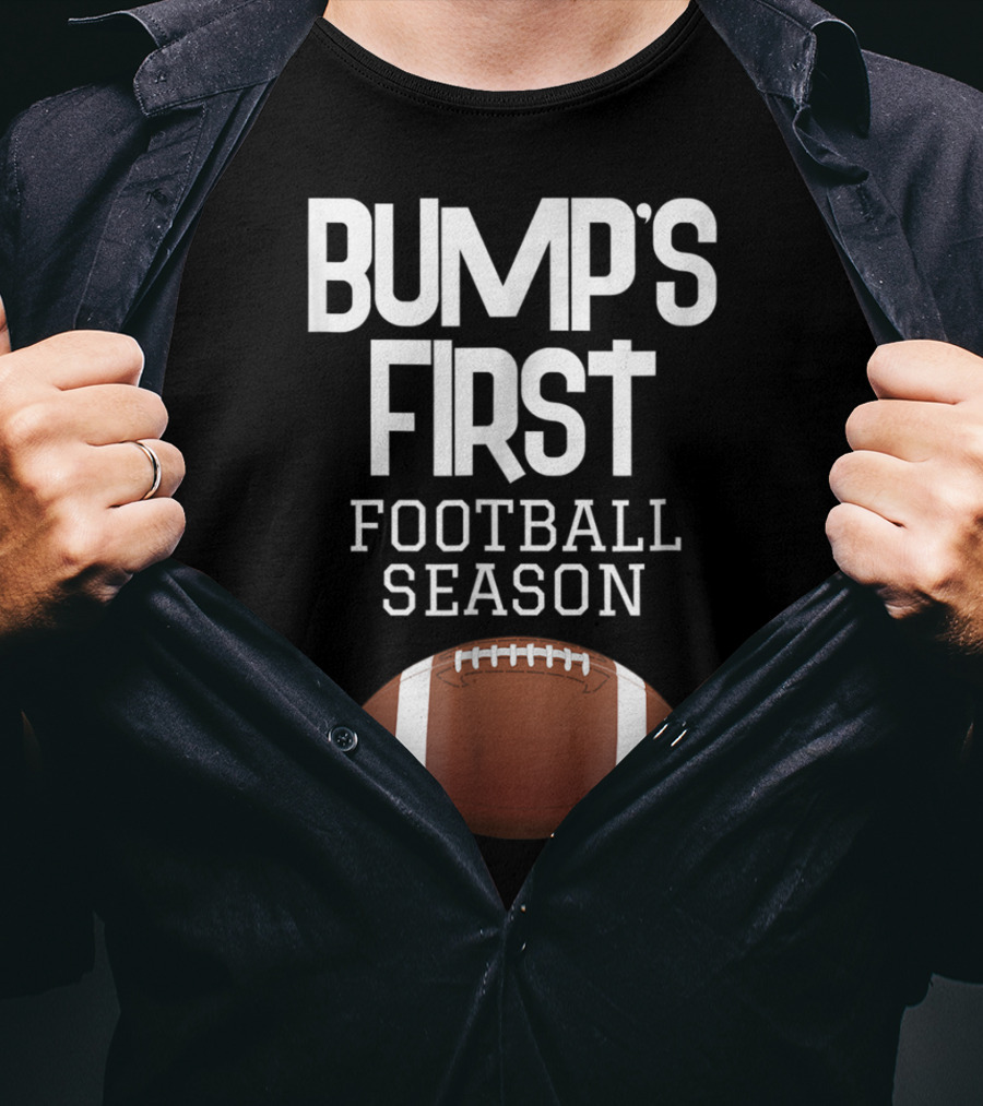 Bump's First Football Season New Sports Mom To Be T-Shirt
