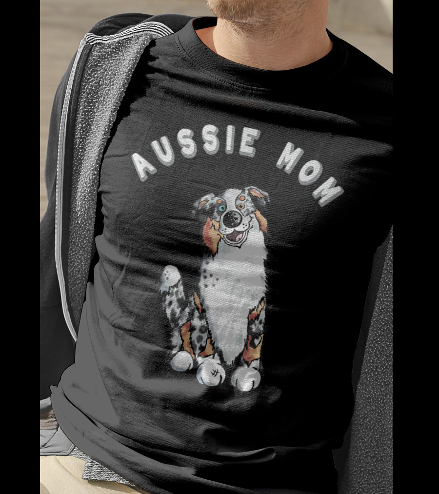Aussie Mom I Australian Shepherd Dog T-Shirt