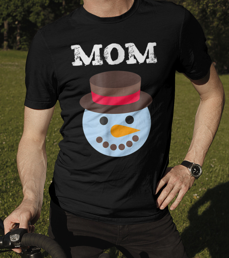 Mom Snowman Fun Family Christmas Matching PJ 30 T-Shirt