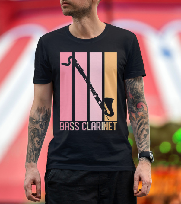 Premium T-Shirt: Bass Clarinet Band Mom Marching Band School T-Shirt Bass Clarinet Band Mom Marching Band School T-Shirt