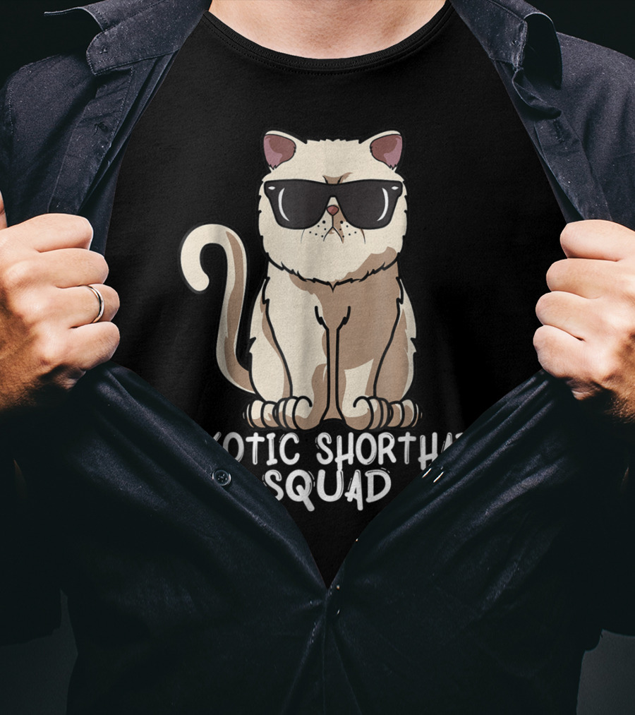 Exotic Shorthair Squad Cat Mom 90s T-Shirt