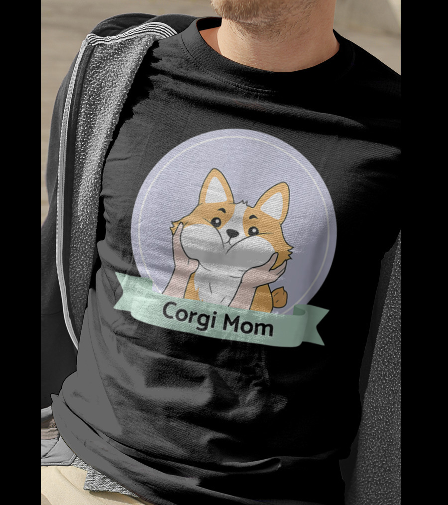 Corgi Mom For Corgi Owners And Dog Lovers T-Shirt