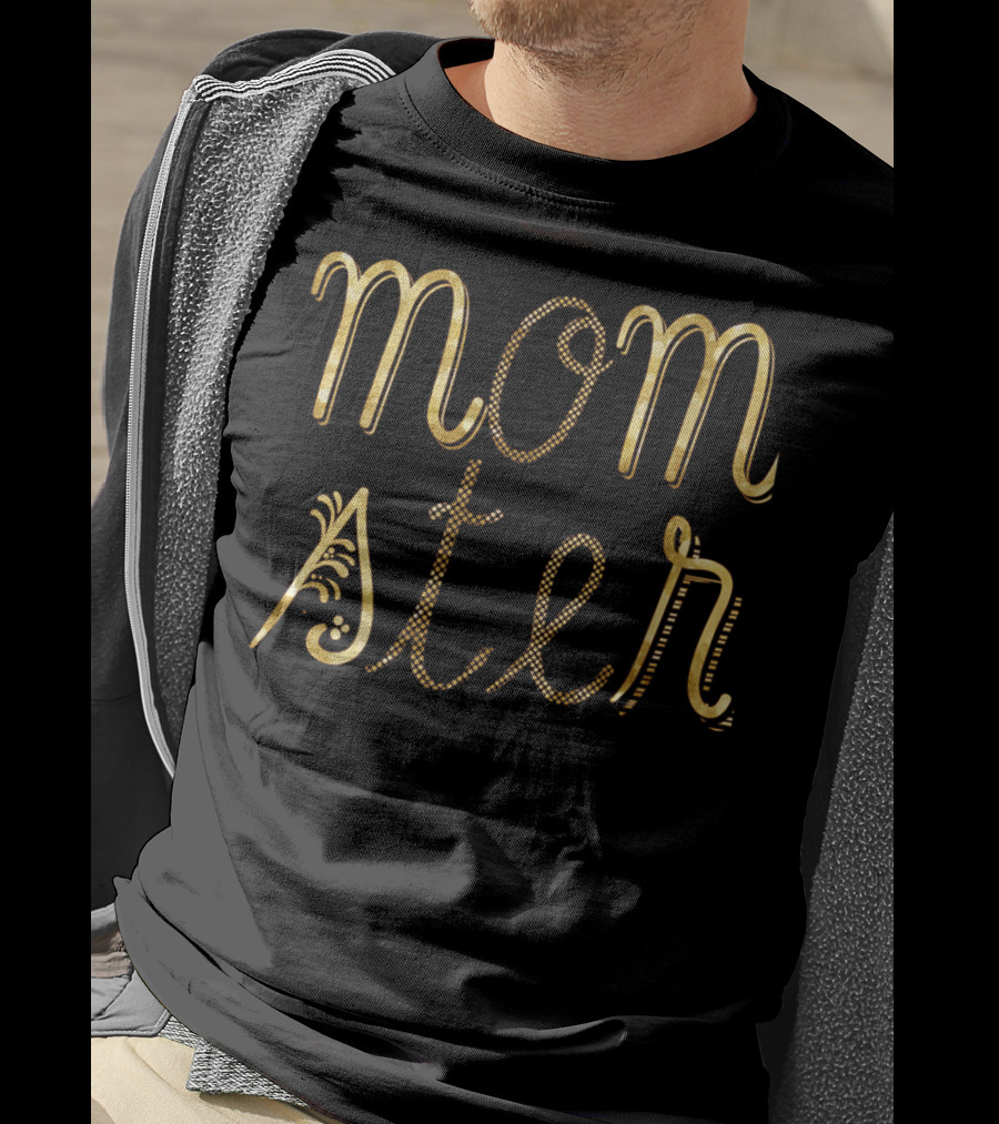 Halloween Momster Decorated Text T-Shirt
