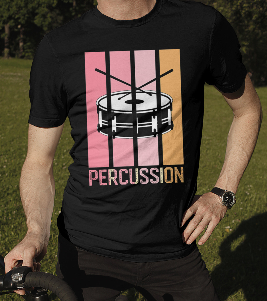 Percussion Drum Band Mom Marching Band School T-Shirt