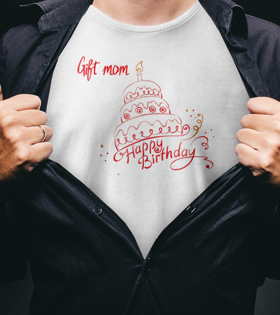 Gift Mom Happy Birthday Cake Perfect38 T-Shirt
