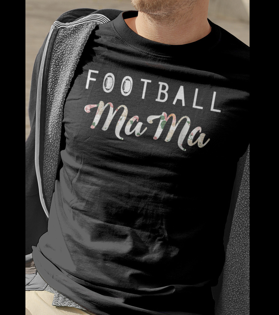 Football Mama Proud Mom Game Day T-Shirt