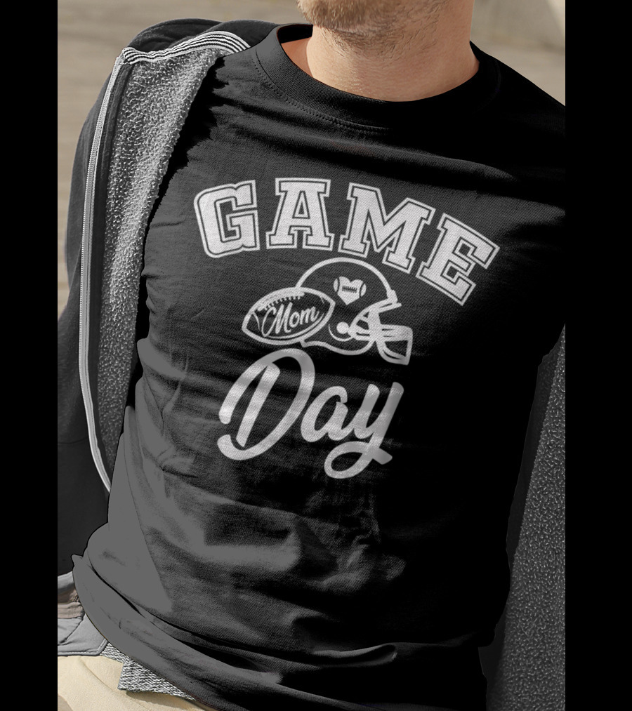 Game Day Mom Football Helmet Day T-Shirt