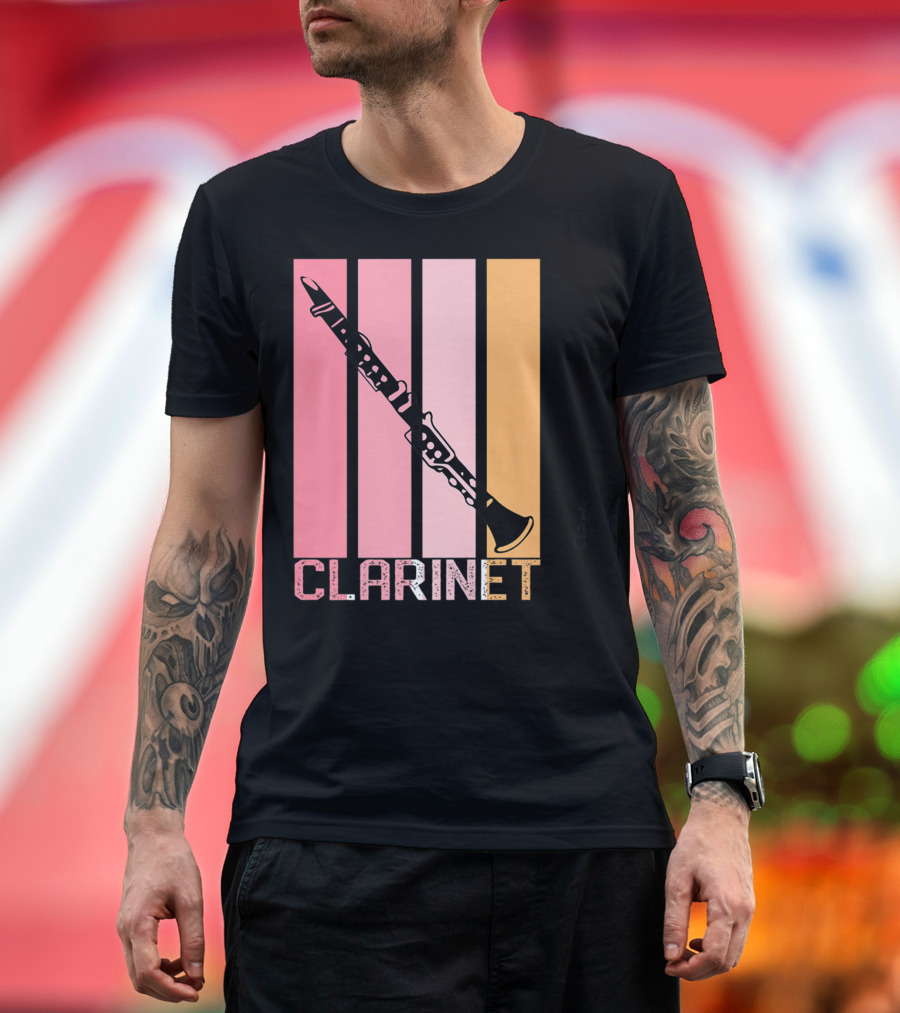 Band Mom Clarinet Marching Band School Clarinet T-Shirt