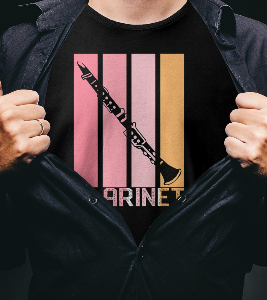 Band Mom Clarinet Marching Band School Clarinet T-Shirt