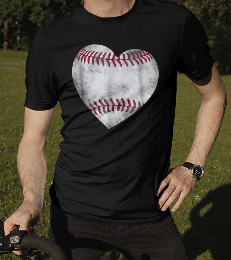 Baseball Heart Baseball And Family81 Vintage Stitching T-Shirt