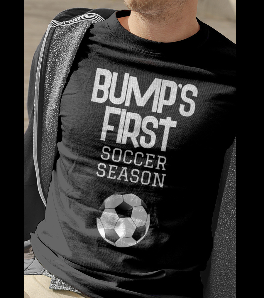 Bump's First Soccer Season New Expecting Mom To Be Soccer Ball T-Shirt